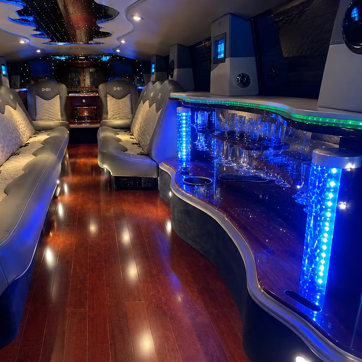 hummer limo interior