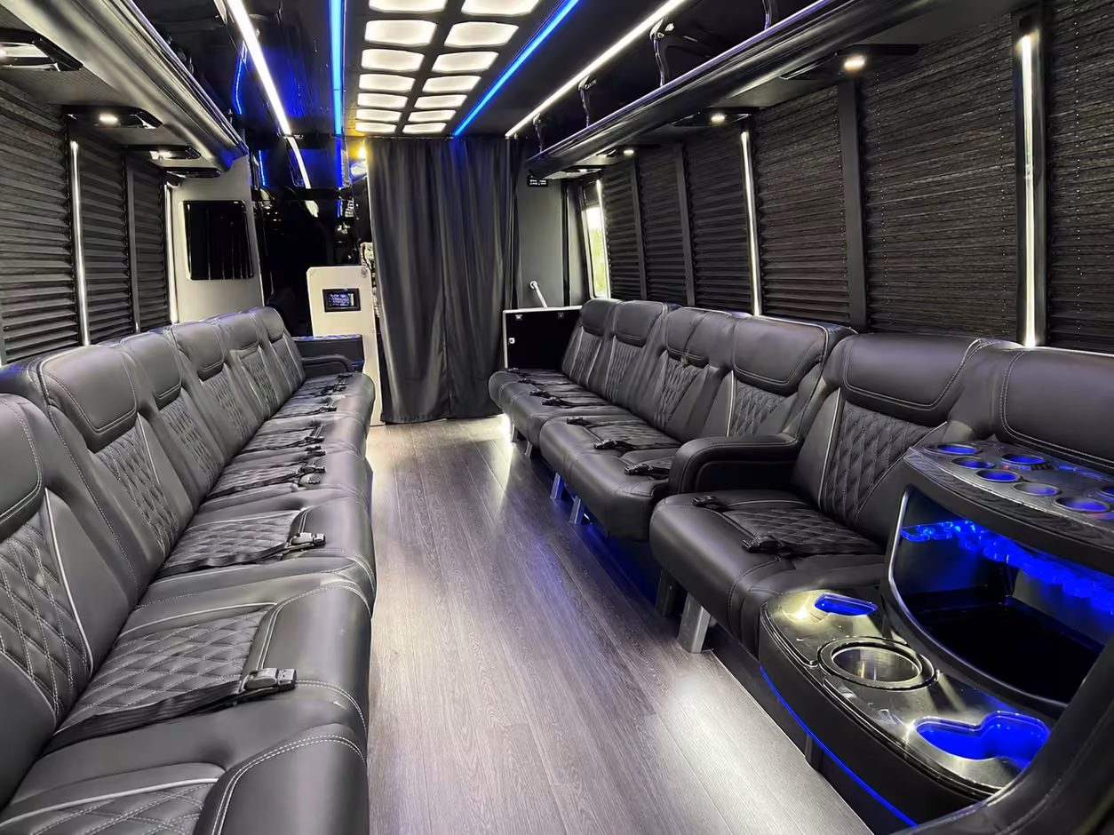 orlando party bus interior